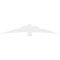 Ekena Millwork Alberta Architectural Grade PVC Gable Bracket, 96"W x 16"H x 4"D x 6"F, 4/12 Pitch GBP096X16X0406ALB00 - alternate 3